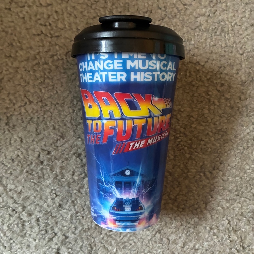 Back to the Future Musical Broadway Tumbler Cup 16oz